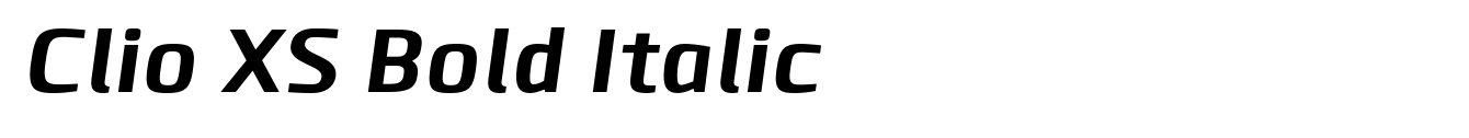 Clio XS Bold Italic image
